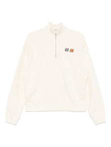 Maison Kitsuné Cotton zip-up sweatshirt