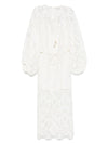 Zimmermann Coco lace midi dress - ivory