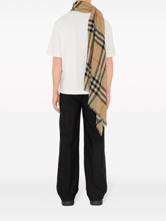 Burberry Check wool scarf