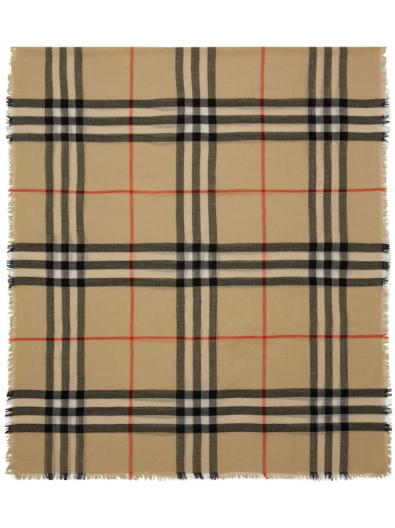Burberry Check wool scarf