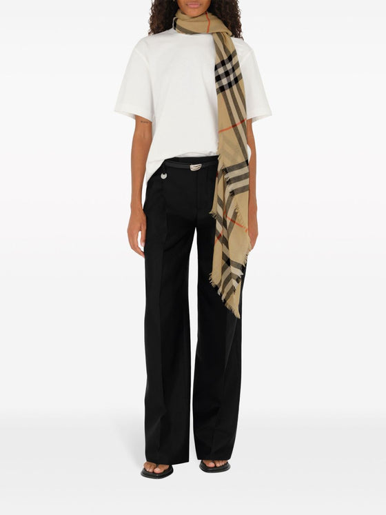 Burberry Check wool scarf