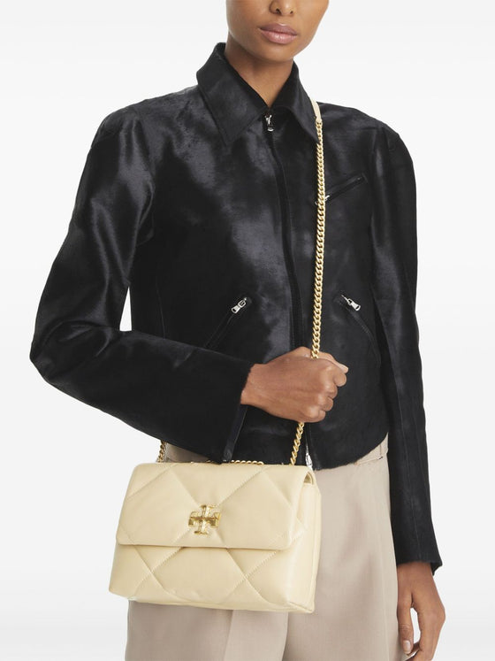 Tory Burch Kira Diamond small leather shoulder bag