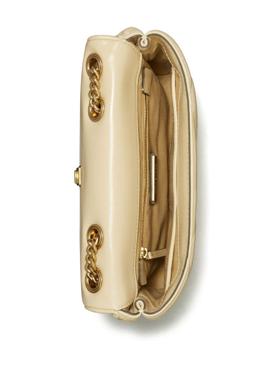 Tory Burch Kira Diamond small leather shoulder bag