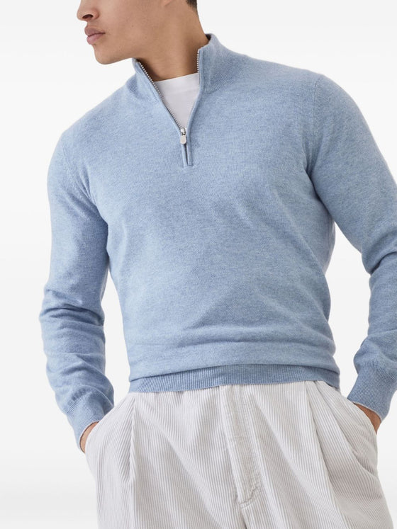 Brunello Cucinelli Sweaters Clear Blue