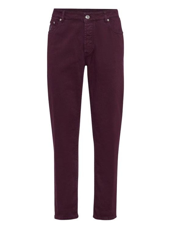 Brunello Cucinelli Logo-patch jeans