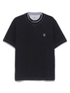 Brunello Cucinelli T-shirts and Polos Blue