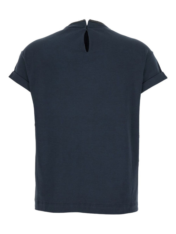 Brunello Cucinelli T-shirts and Polos Blue