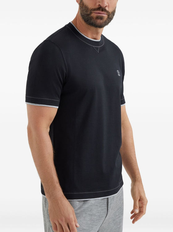 Brunello Cucinelli T-shirts and Polos Blue