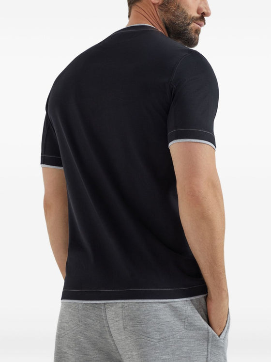 Brunello Cucinelli T-shirts and Polos Blue