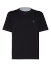 Brunello Cucinelli T-shirts and Polos Blue