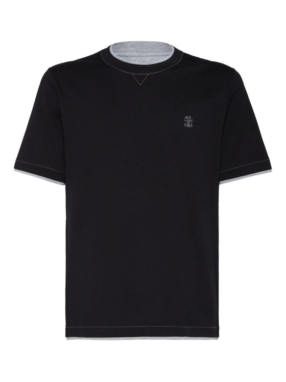 Brunello Cucinelli T-shirts and Polos Blue