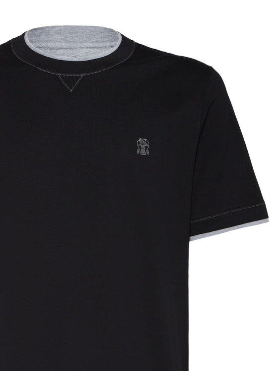 Brunello Cucinelli T-shirts and Polos Blue