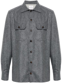  Brunello Cucinelli Shirts Grey