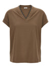 Brunello Cucinelli T-shirts and Polos Brown
