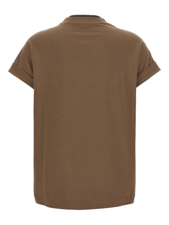 Brunello Cucinelli T-shirts and Polos Brown