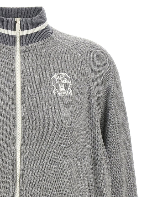 Brunello Cucinelli Sweaters Grey