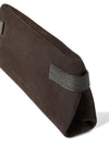 Brunello Cucinelli Essence pouch bag in suede with precious bands