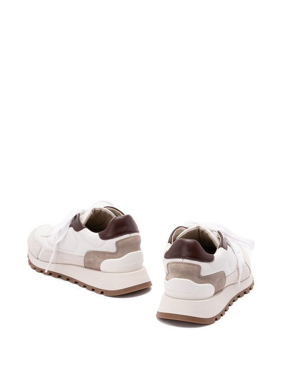 Brunello Cucinelli Calfskin and suede runners