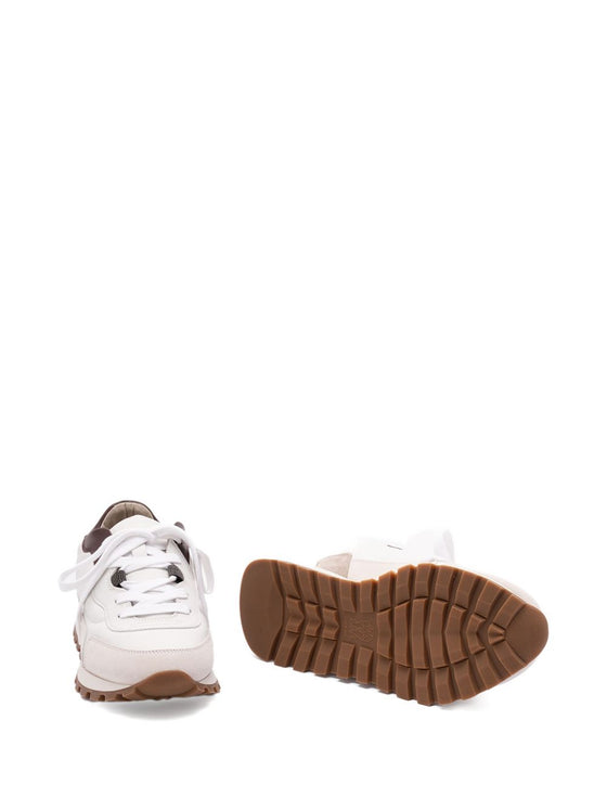 Brunello Cucinelli Calfskin and suede runners