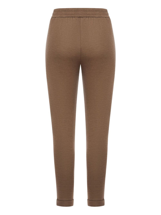 Brunello Cucinelli Cotton And Silk Blend Trousers