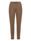 Brunello Cucinelli Cotton And Silk Blend Trousers