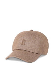  Brunello Cucinelli baseball cap with embroidered logo