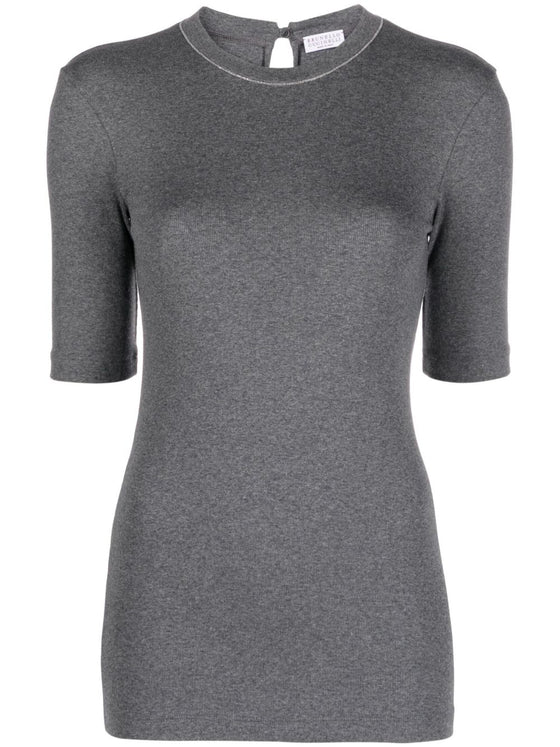 Brunello Cucinelli T-shirts and Polos Grey