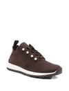 Jimmy Choo Veles Cashmere Melange Knit Trainers with Pearl Buttons