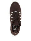 Jimmy Choo Veles Cashmere Melange Knit Trainers with Pearl Buttons