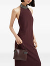 Brunello Cucinelli Essence small top-handle bag in calfskin with precious bands