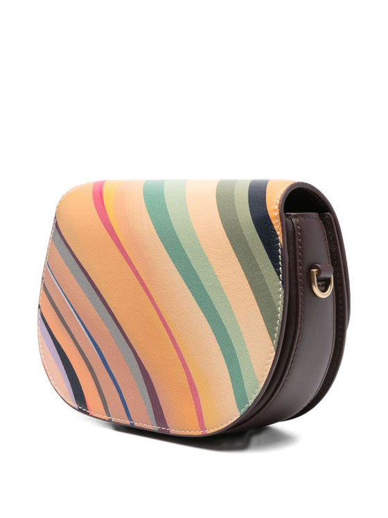 Paul Smith Swirl Leather Saddle Bag