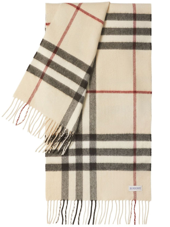 Burberry Check cashmere scarf