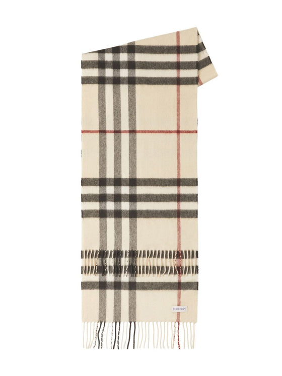 Burberry Check cashmere scarf