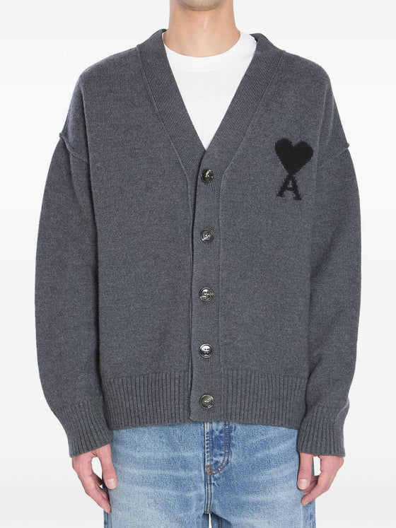 Ami Paris Sweaters Grey
