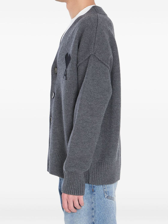 Ami Paris Sweaters Grey
