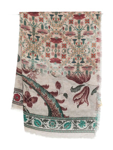  Pierre Louis Mascia Printed cashmere scarf