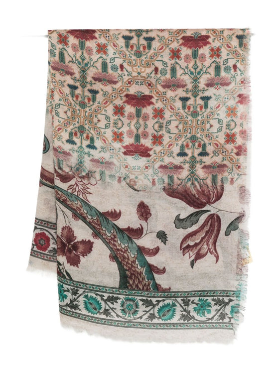 Pierre Louis Mascia Printed cashmere scarf
