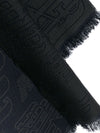 Emporio Armani Allover logo wool scarf