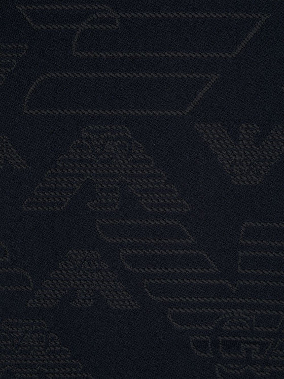 Emporio Armani Allover logo wool scarf