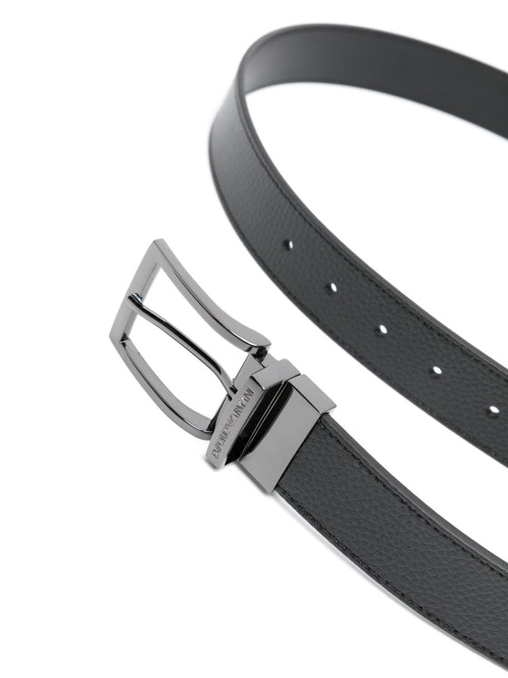 Emporio Armani Exclusive Grained Leather belt