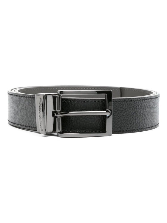Emporio Armani Exclusive Grained Leather belt
