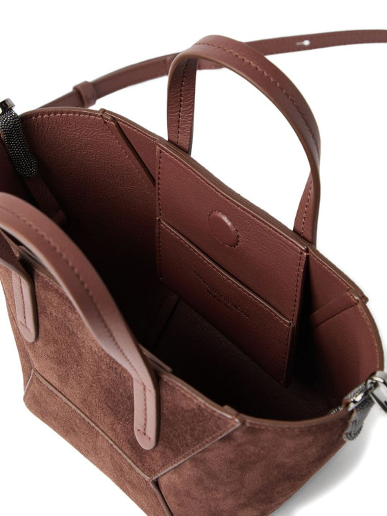 Brunello Cucinelli BC Duo mini suede bag