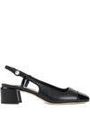 Jimmy Choo Elisa Sling Back 45 Patent and Nappa Leather Pumps