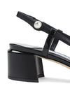 Jimmy Choo Elisa Sling Back 45 Patent and Nappa Leather Pumps