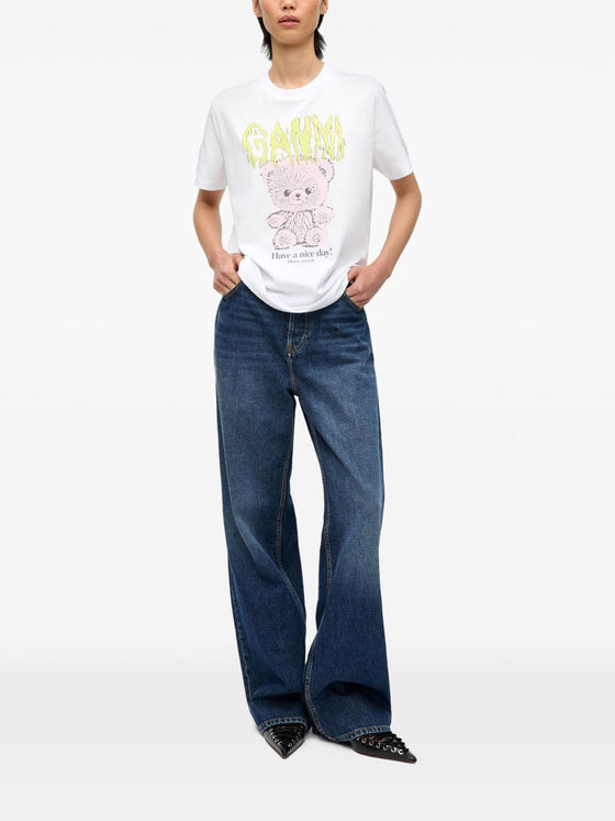 GANNI T-shirts and Polos White