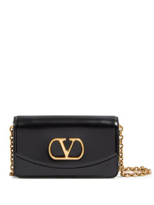  Valentino Garavani Vain small leather clutch