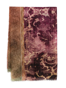  Pierre Louis Mascia Printed cashmere scarf