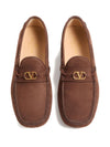 Valentino Garavani Fastaway Driver Moccasin In Deer Suede