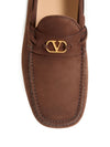 Valentino Garavani Fastaway Driver Moccasin In Deer Suede