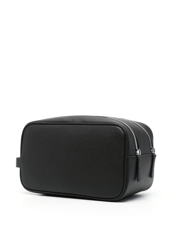 Emporio Armani logo-plaque wash bag